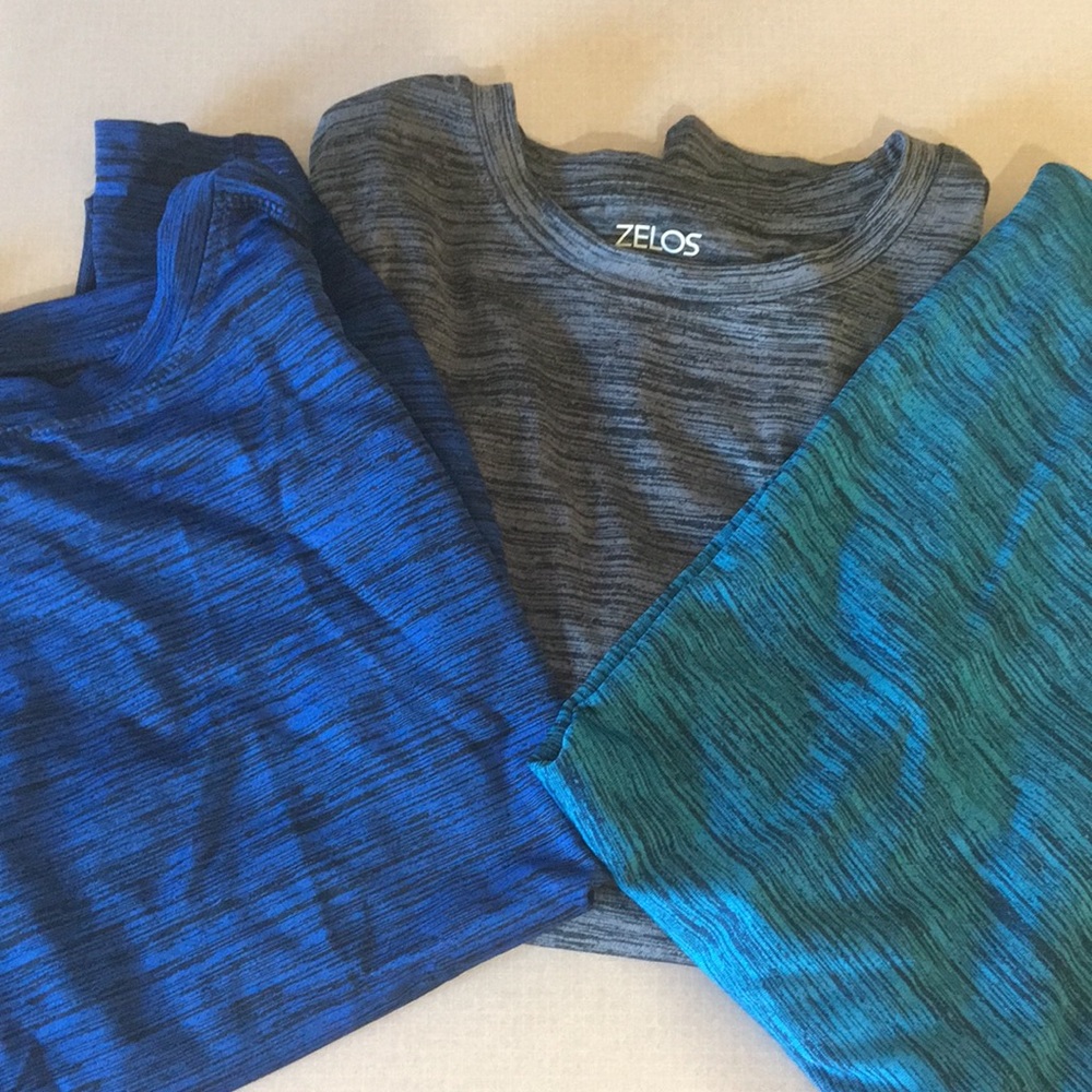 3 Zelos athletic shirts boys size large